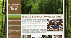Desktop Screenshot of california-native-wood.com