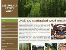 Tablet Screenshot of california-native-wood.com